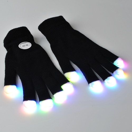 Par Luva De Led Preto