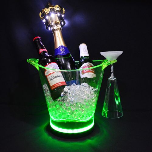 Balde De Gelo LED - Verde Neon