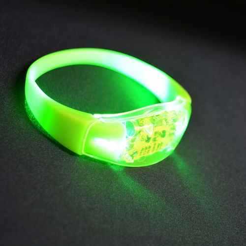 Pulseira de LED Ativada por Som - Verde-Limao