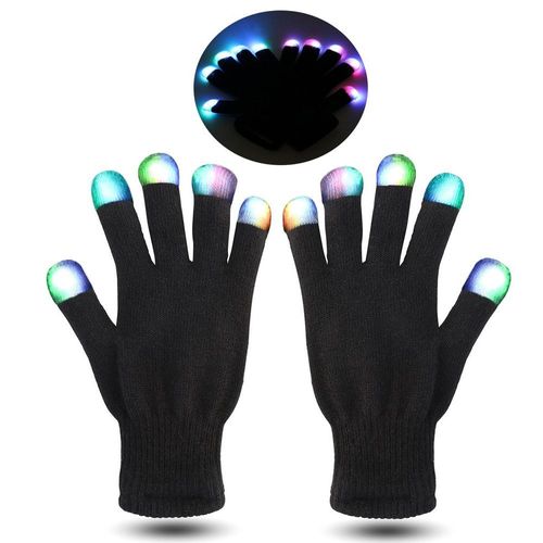 Par Luva De Led Preto