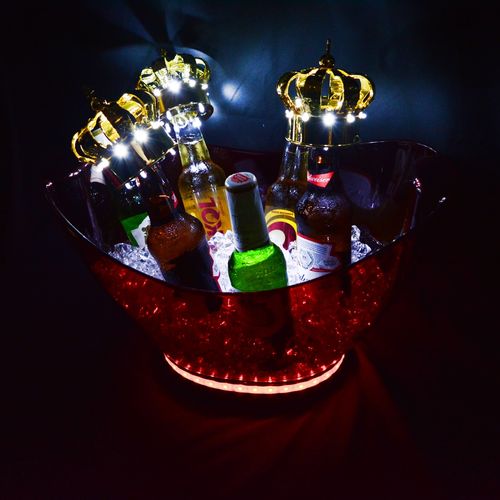 Enfeite Led Para Garrafas | Modelo Coroa Rei