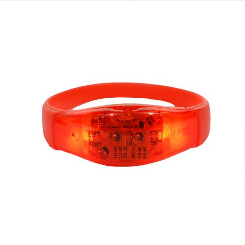 Pulseira de LED Ativada por Som - Vermelho