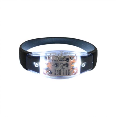 Pulseira de LED Ativada por Som - Preto