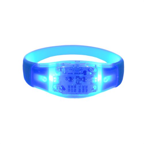 Pulseira de LED Ativada por Som - Azul