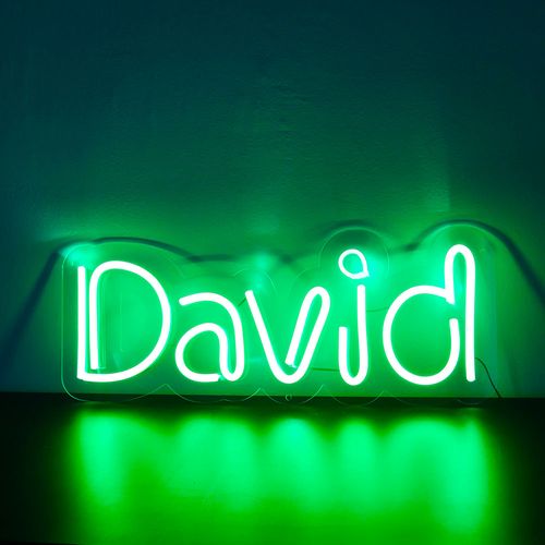 Letreiro Neon de LED Personalizada - Nome, frase ou palavra com 5 Letras - Verde