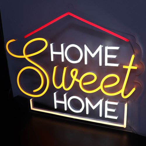 Placa Luminária de Neon LED - Home Sweet Home