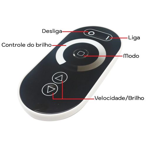 Controlador Dimmerizavel para fitas led 12V 25A e controle remoto Touch