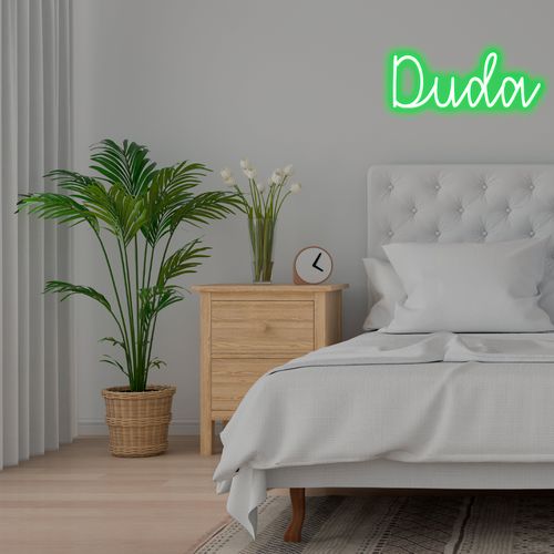 Letreiro Neon de LED Personalizada - Nome, frase ou palavra com 4 Letras - Verde