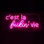 Letreiro_Neon_Led_-CestLafuckingVie_rosa--1-