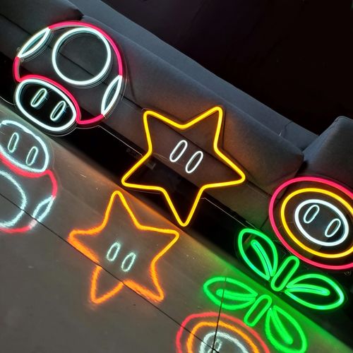 Letreiro Placa Neon Led - Super Mario Bros