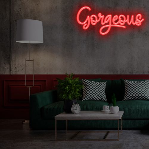 Letreiro Neon de LED Personalizada - Nome, frase ou palavra com 8 Letras - Vermelho