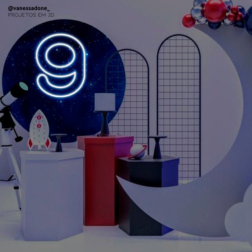 Letreiro Luminoso Neon Led - Número 9 (nove)