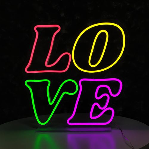 Letreiro Luminoso de Mesa Neon Led "Love"