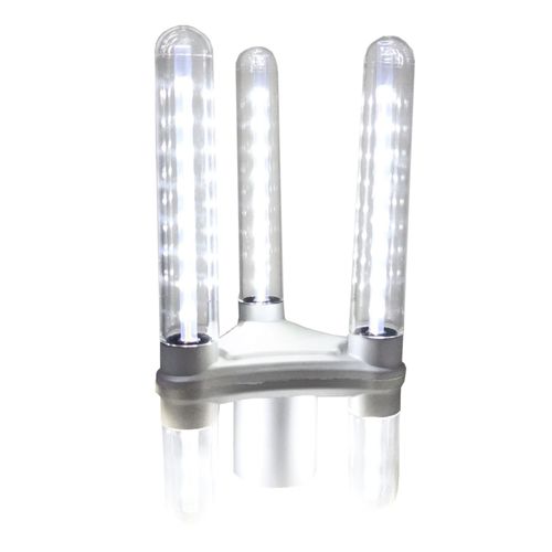 Enfeite Led Para Garrafa Modelo Strobo Triplo - Prata