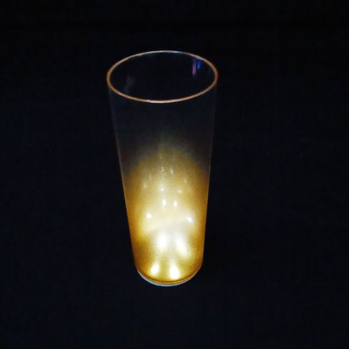 Copo Long Drink com LED - Degrade Dourado