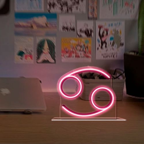 Luminoso em Neon LED SALMÃO - Câncer - Acrílico 6mm