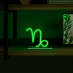Letreiro-Luminoso-do-signo-de-Capricornio-cor-verde-acrilico-6mm