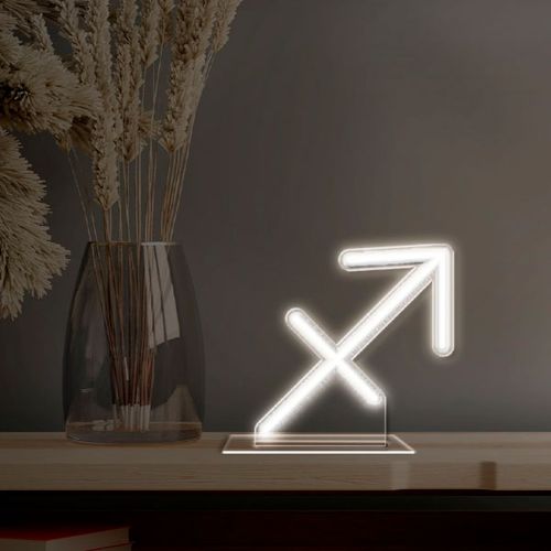 Luminoso em Neon LED BRANCO FRIO - Sagitário - Acrílico 6mm