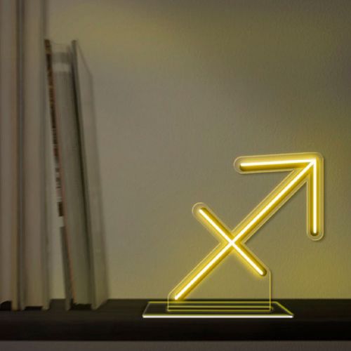 Luminoso em Neon LED AMARELO - Sagitário - Acrílico 6mm