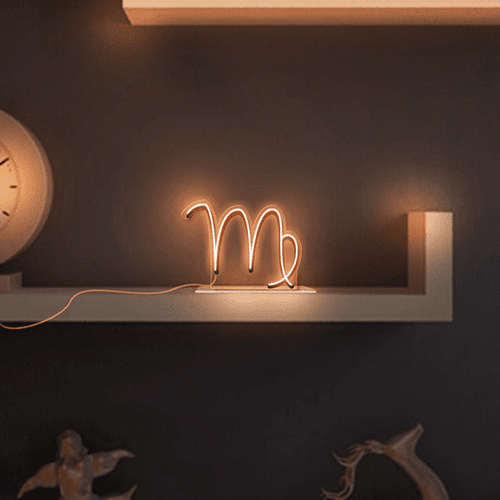 Luminoso em Neon LED AMBAR - Virgem - Acrílico 6mm