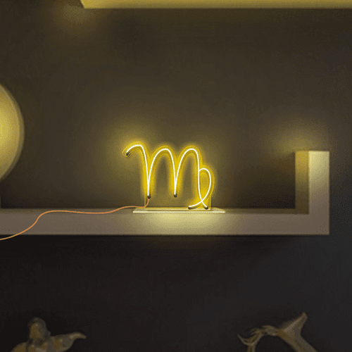Luminoso em Neon LED AMARELO - Virgem - Acrílico 6mm