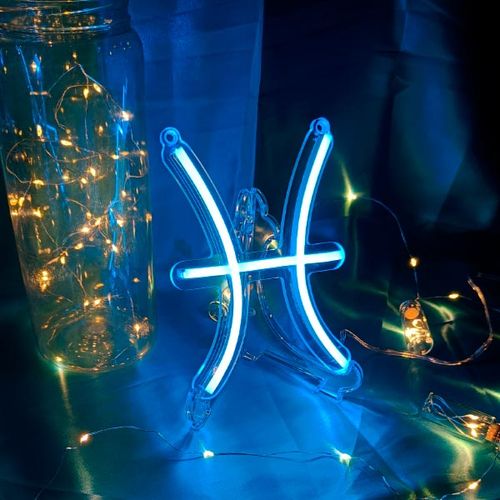Luminoso em Neon LED GELO - Peixes - Acrílico 6mm