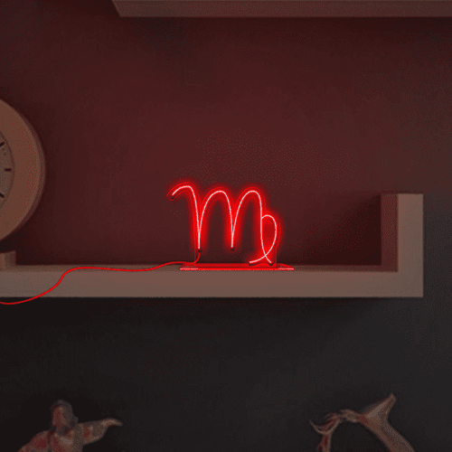 Luminoso em Neon LED VERMELHO - Virgem - Acrílico 6mm