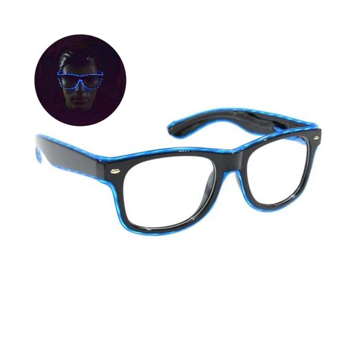 Óculos Neon Chasing Lente Transparente Cor:AZUL