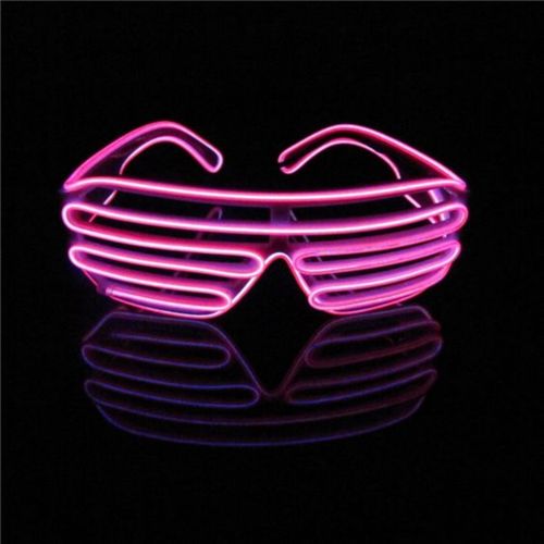 Óculos Neon LED High-Tech - Rosa Cor SKU:Rosa