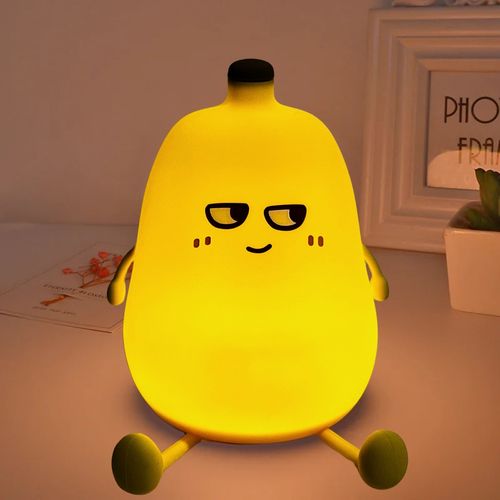 Luminária Banana Silicone Touch LED - Recarregavel via usb