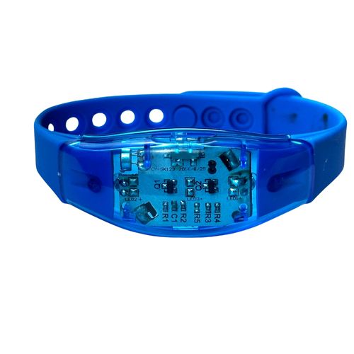 Pulseira de LED Ativada por Som - Azul - Ajustável